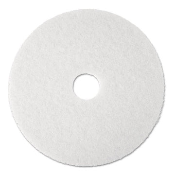 3M™ Low-speed Super Polishing Floor Pads 4100, 19" Diameter, White, 5-carton freeshipping - TVN Wholesale